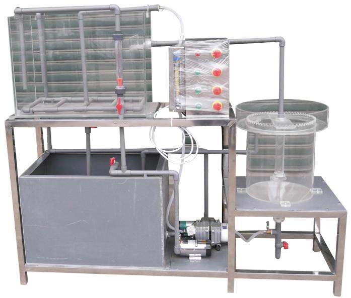 环境工程实验装置实训设备推流式曝气池