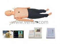 高级多功能急救训练模拟人(心肺复苏CPR、气管插管、除颤起搏四合一功能、嵌入式系统)
