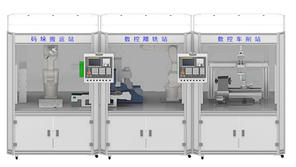 VSQ-Z41型智能机器人模块化数控加工集成制造实训系统